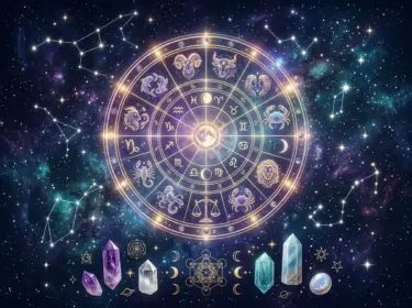 The 12 zodiac signs astrology chart